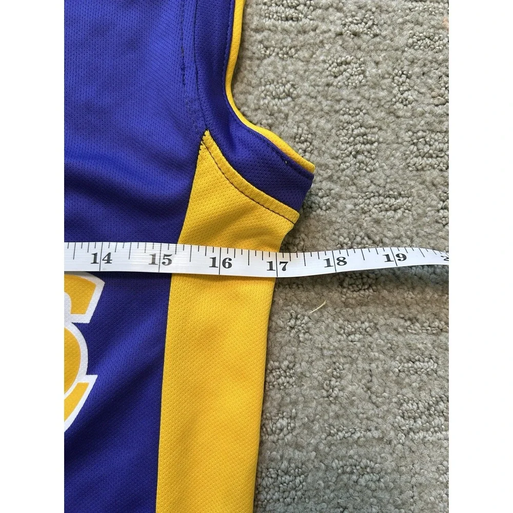 NBA Jersey Kids XL Purple Kobe Bryant 24 Lakers Basketball Mesh Sleeveless
